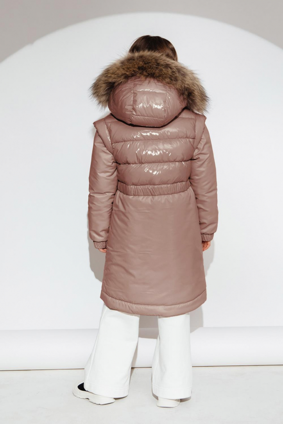 Пальто для девочки GnK ЗС-918 фото